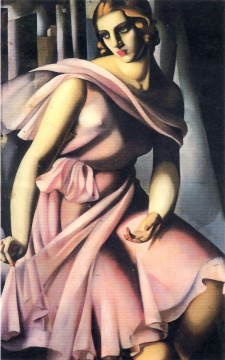 ロマーナ・デ・ラ・サールの肖像画 1928年 現代タマラ・デ・レンピッカ Oil Paintings